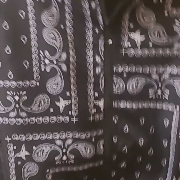 Brand new mens black paisley jacket summer, fall - Picture 1 of 1